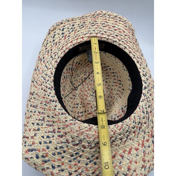 Vince Camuto Woven Straw Hats Slouch Beige Vacay Beach Preppy Boho Size One Size